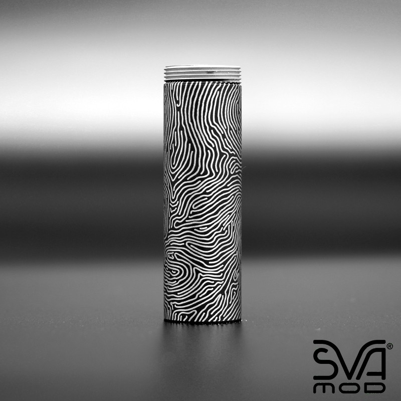 Tube Graphite Black Engraved organic